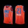 Oklahoma City Thunder Aaron Wiggins 2022-23 Icon Edition Jersey Blue