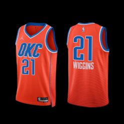 Oklahoma City Thunder Aaron Wiggins 2022-23 Statement Edition Jersey Orange