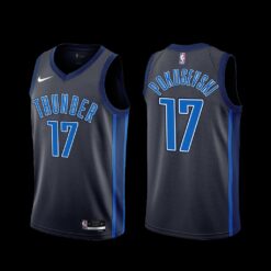 Oklahoma City Thunder Aleksej Pokusevski 2022-23 Black City Edition Jersey