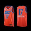 Oklahoma City Thunder Aleksej Pokusevski 2022-23 Icon Edition Jersey Blue