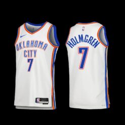 Oklahoma City Thunder Chet Holmgren 2022-23 Association Edition Jersey White