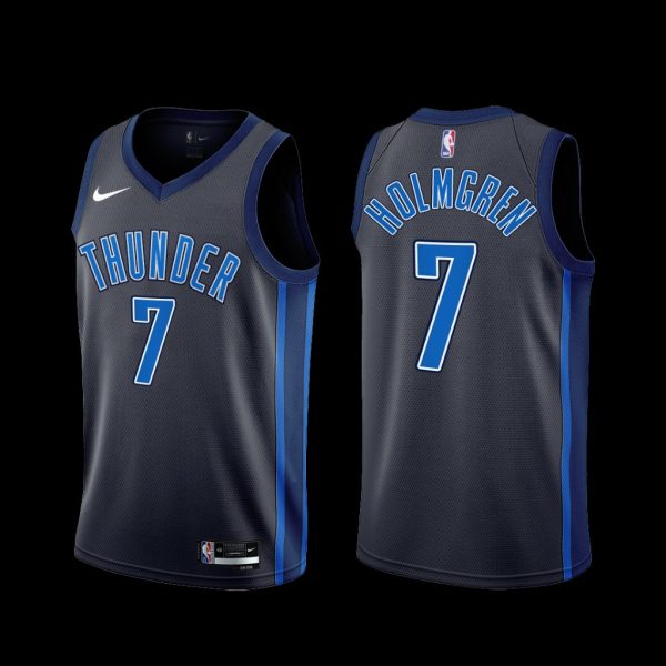 Oklahoma City Thunder Chet Holmgren 2022-23 Black City Edition Jersey Oklahoma City Thunder Chet Holmgren 2022-23 Black City Edition Jersey