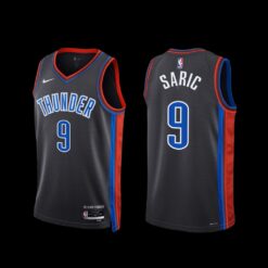 Oklahoma City Thunder Dario Saric 2022-23 City Edition Jersey Black