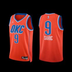 Oklahoma City Thunder Dario Saric 2022-23 Statement Edition Jersey Orange