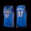 Oklahoma City Thunder Eugene Omoruyi 2022-23 White Association Edition Jersey