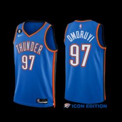 Oklahoma City Thunder Eugene Omoruyi 2022-23 Blue Icon Edition Jersey