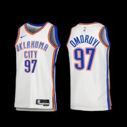 Oklahoma City Thunder Eugene Omoruyi 2022-23 White Association Edition Jersey