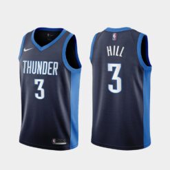 Oklahoma City Thunder George Hill 2021 Earned Navy Jersey