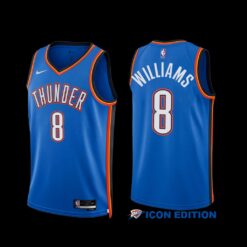Oklahoma City Thunder Jalen Williams 2022-23 Icon Edition Jersey Blue