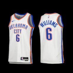 Oklahoma City Thunder Jaylin Williams 2022-23 Association Edition Jersey White