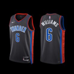 Oklahoma City Thunder Jaylin Williams 2022-23 City Edition Jersey Gray