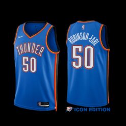 Oklahoma City Thunder Jeremiah Robinson-Earl 2022-23 Icon Edition Jersey Blue