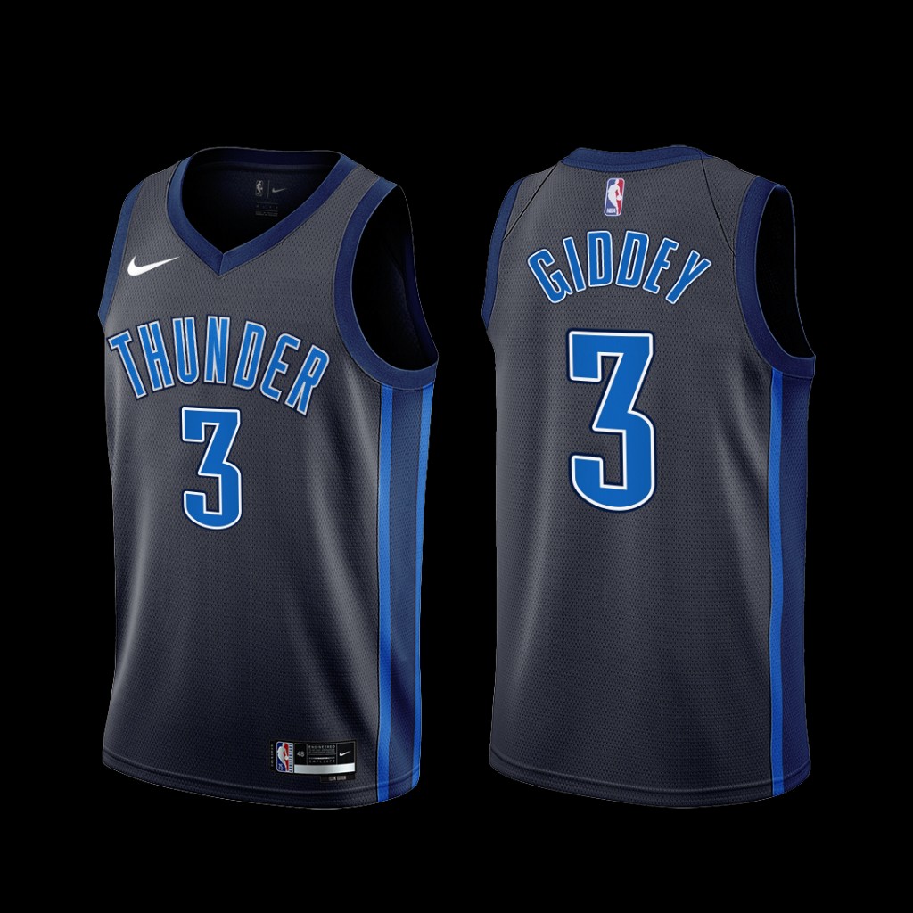 Oklahoma City Thunder Josh Giddey 2022-23 Black City Edition Jersey Oklahoma City Thunder Josh Giddey 2022-23 Black City Edition Jersey