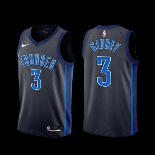 Oklahoma City Thunder Josh Giddey 2022-23 Black City Edition Jersey