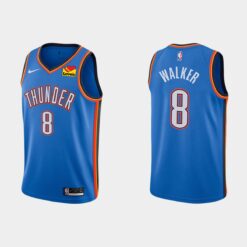 Oklahoma City Thunder Kemba Walker Blue Icon Jersey