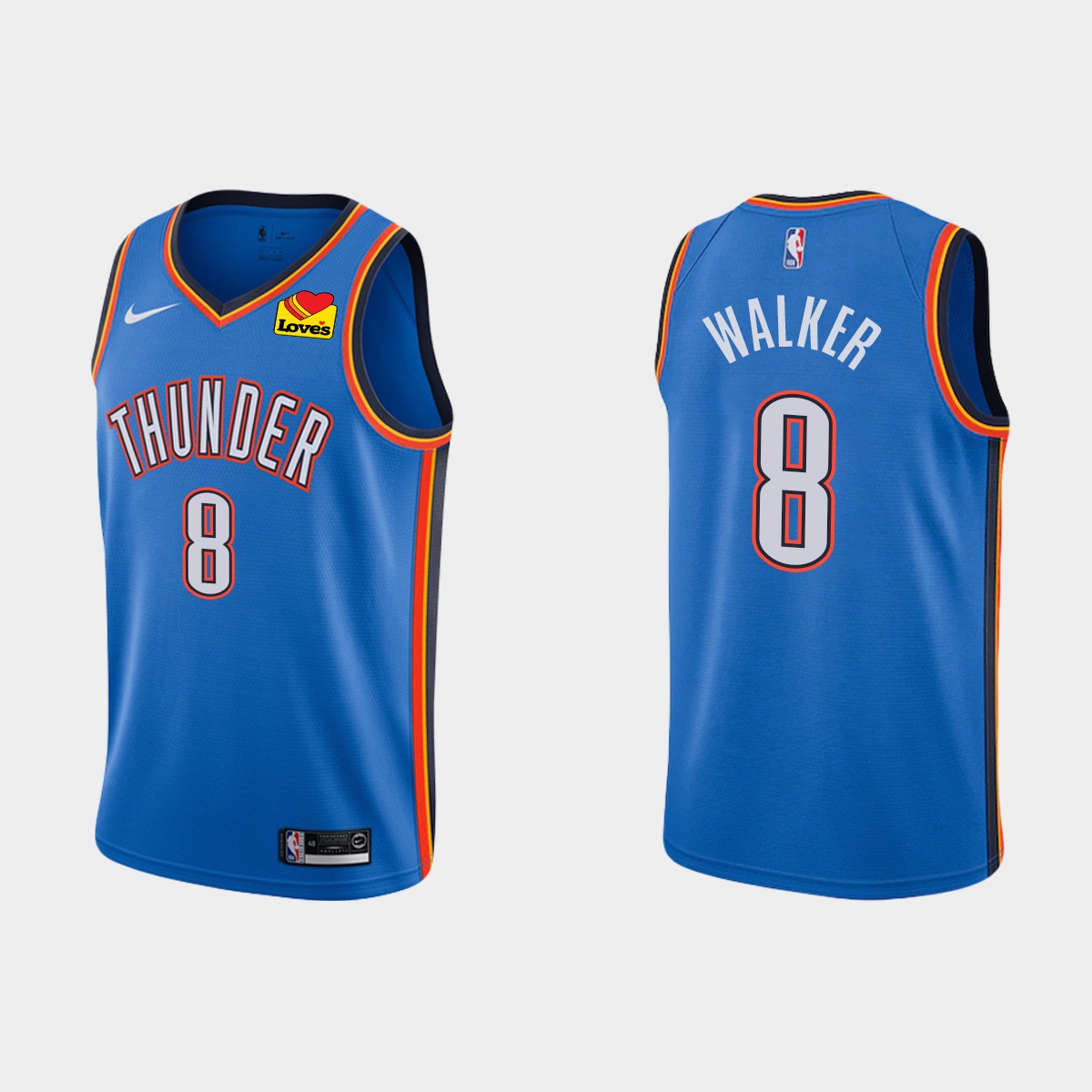 Oklahoma City Thunder Kemba Walker Blue Icon Jersey Oklahoma City Thunder Kemba Walker Blue Icon Jersey