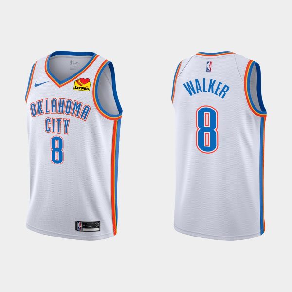Oklahoma City Thunder Kemba Walker White Association Jersey Oklahoma City Thunder Kemba Walker White Association Jersey