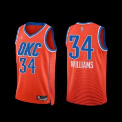 Oklahoma City Thunder Kenrich Williams 2022-23 Statement Edition Jersey Orange