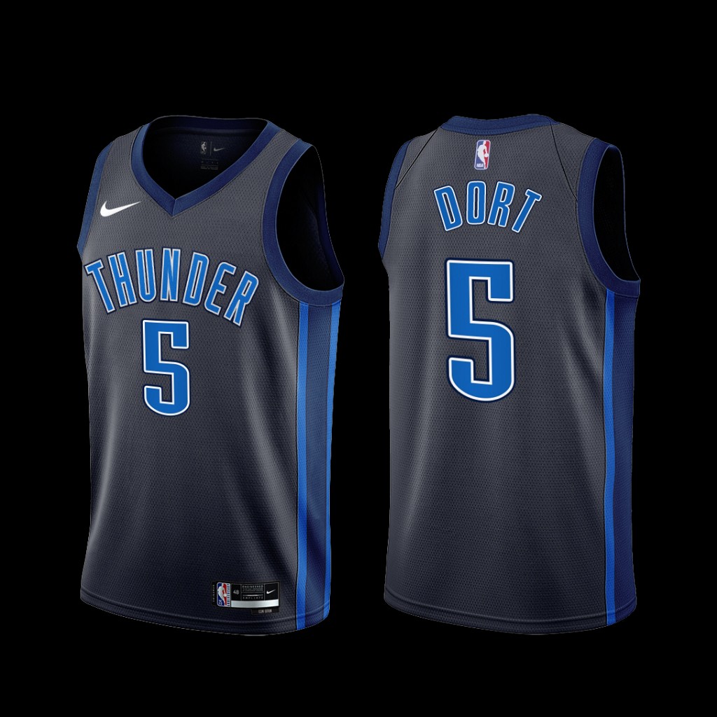 Oklahoma City Thunder Luguentz Dort 2022-23 Black City Edition Jersey Oklahoma City Thunder Luguentz Dort 2022-23 Black City Edition Jersey