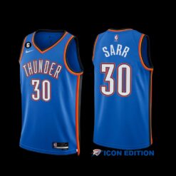 Oklahoma City Thunder Olivier Sarr 2022-23 Icon Edition Jersey Blue