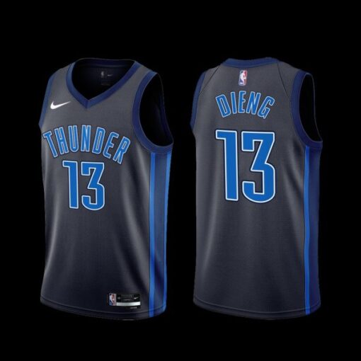 Oklahoma City Thunder Ousmane Dieng 2022-23 Black City Edition Jersey