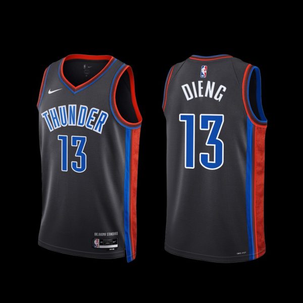 Oklahoma City Thunder Ousmane Dieng 2022-23 City Edition Jersey Gray Oklahoma City Thunder Ousmane Dieng 2022-23 City Edition Jersey Gray