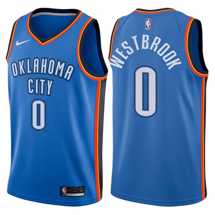 Oklahoma City Thunder Russell Westbrook Blue Icon Jersey Oklahoma City Thunder Russell Westbrook Blue Icon Jersey