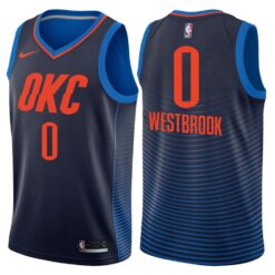 Oklahoma City Thunder Russell Westbrook Navy Statement Jersey