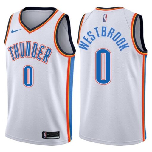 Oklahoma City Thunder Russell Westbrook White Statement Jersey