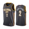 Oklahoma City Thunder Shai Gilgeous-Alexander 2021 Earned Navy Jersey