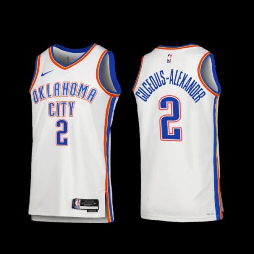Oklahoma City Thunder Shai Gilgeous-Alexander 2022-23 Association Edition Jersey White