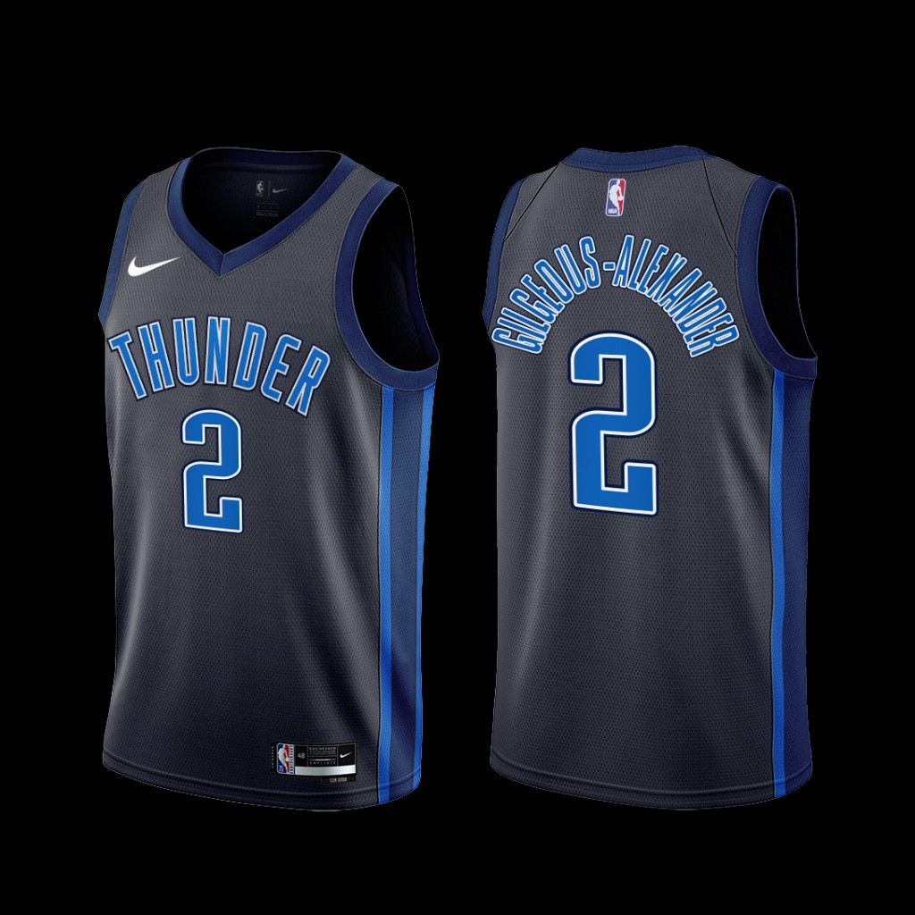 Oklahoma City Thunder Shai Gilgeous-Alexander 2022-23 Black City Edition Jersey Oklahoma City Thunder Shai Gilgeous-Alexander 2022-23 Black City Edition Jersey