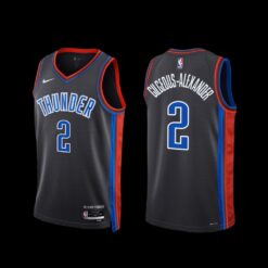 Oklahoma City Thunder Shai Gilgeous-Alexander 2022-23 City Edition Jersey Gray