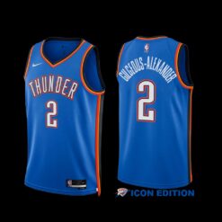 Oklahoma City Thunder Shai Gilgeous-Alexander 2022-23 Icon Edition Jersey Blue