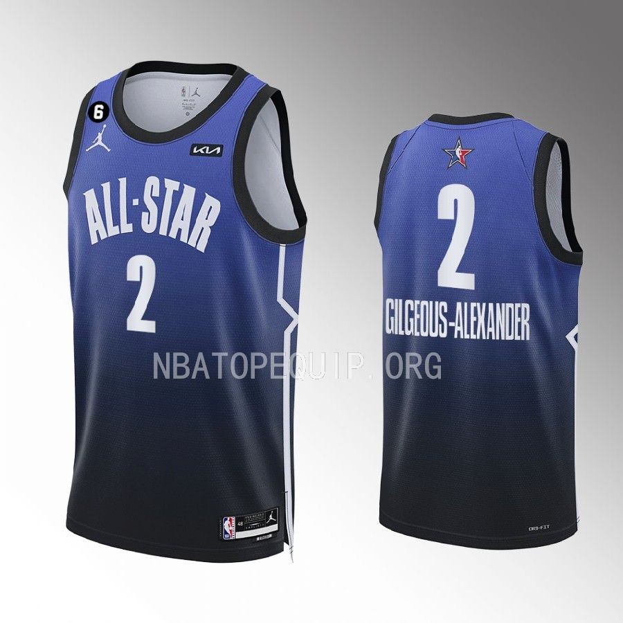 Oklahoma City Thunder Shai Gilgeous-Alexander 2023 NBA All-Star Blue Jersey Oklahoma City Thunder Shai Gilgeous-Alexander 2023 NBA All-Star Blue Jersey