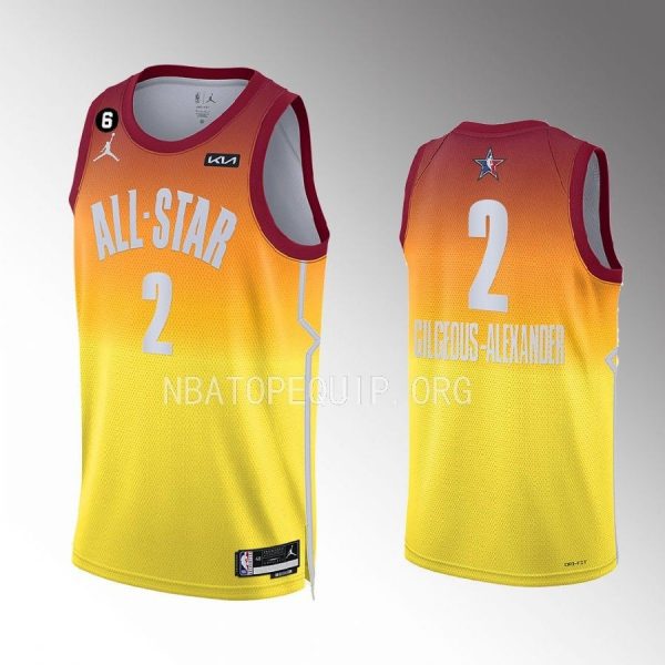 Oklahoma City Thunder Shai Gilgeous-Alexander 2023 NBA All-Star Orange Jersey Oklahoma City Thunder Shai Gilgeous-Alexander 2023 NBA All-Star Orange Jersey