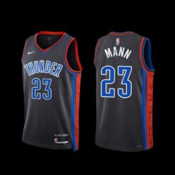 Oklahoma City Thunder Tre Mann 2022-23 City Edition Jersey Gray