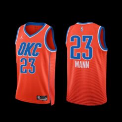 Oklahoma City Thunder Tre Mann 2022-23 Statement Edition Jersey Orange