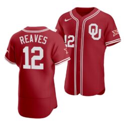 Oklahoma Sooners Austin Reaves Red College Baseball Jersey