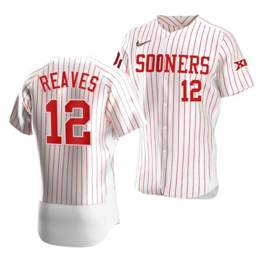 Oklahoma Sooners Austin Reaves White College Baseball Jersey