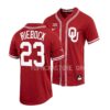 Oklahoma Sooners College Baseball Natural Full-Button Jersey Men