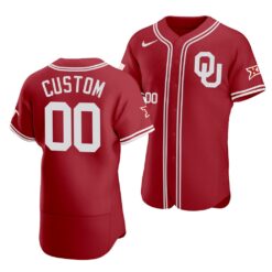 Oklahoma Sooners Custom Red College Baseball Jersey
