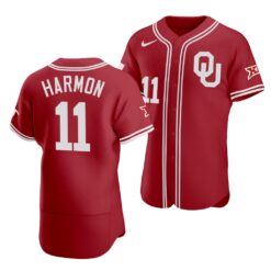 Oklahoma Sooners De’Vion Harmon Red College Baseball Jersey