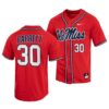Ole Miss Rebels Aaron Barrett College Baseball Jersey White