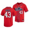 Ole Miss Rebels Aaron Barrett College Baseball Jersey White