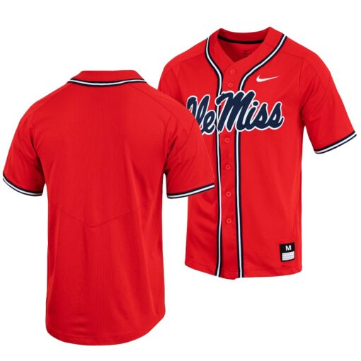 Ole Miss Rebels College Baseball Red Replica Jersey