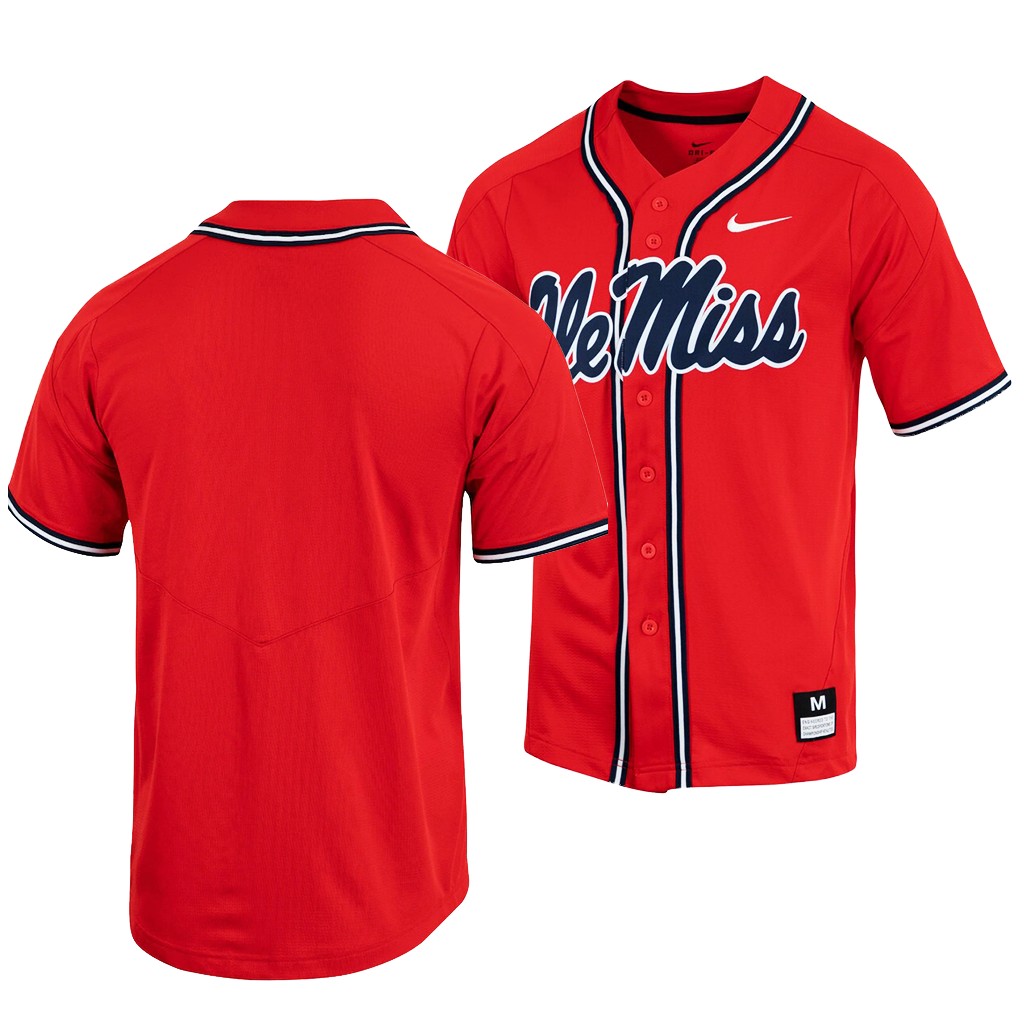 Ole Miss Rebels College Baseball Red Replica Jersey Ole Miss Rebels College Baseball Red Replica Jersey