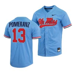 Ole Miss Rebels Drew Pomeranz College Baseball Jersey Blue
