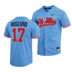 Ole Miss Rebels Gunnar Hoglund College Baseball Jersey Blue