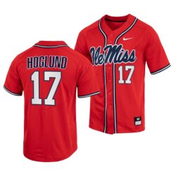 Ole Miss Rebels Gunnar Hoglund College Baseball Jersey Red